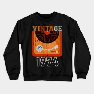 Vintage Turntable Crewneck Sweatshirt